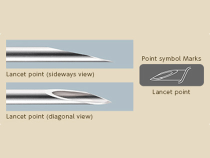 Shape of needle tip