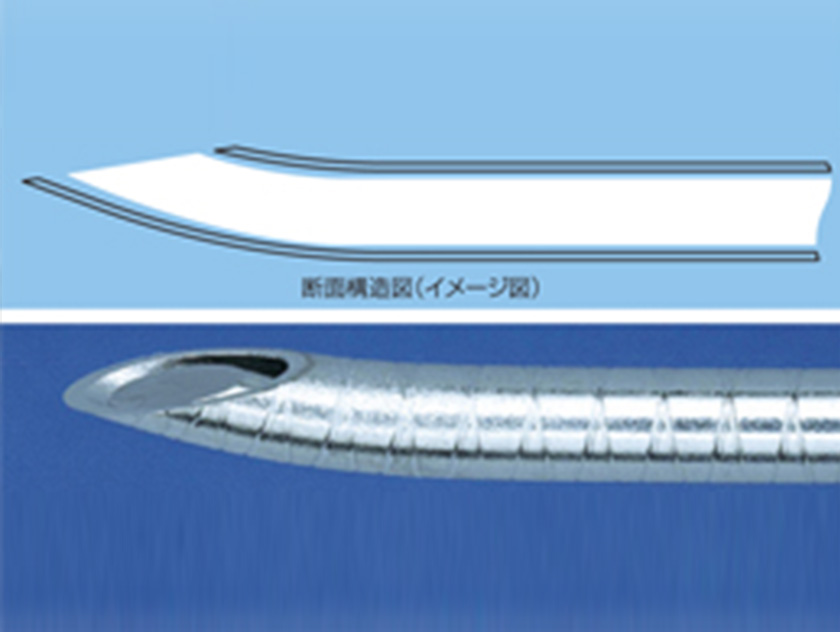 外針と内針の精密な合わせ